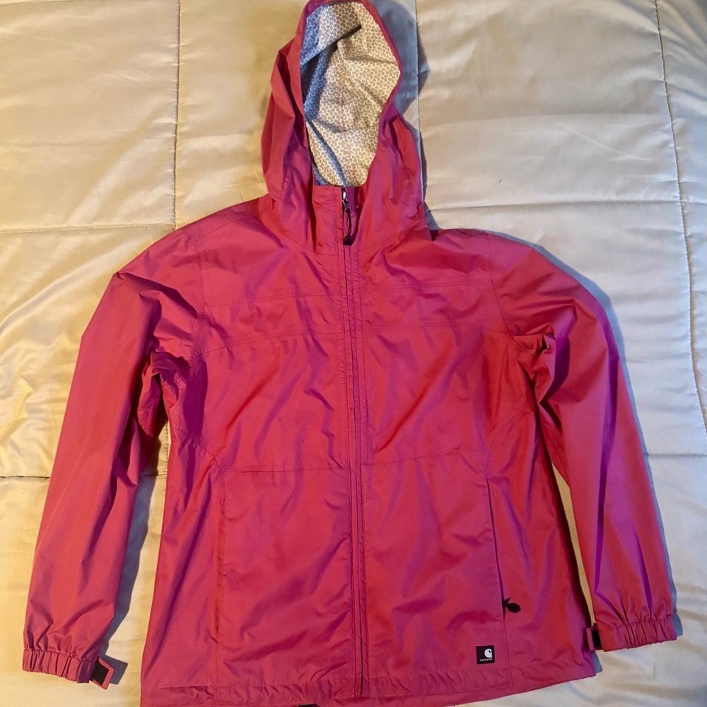 Carhartt Women's Pink Rain Jacket Sz. S